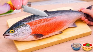 Catch & Fillet A Salmon Fish Recipes Amazing Cutting Skills Compilation - Mini Yummy