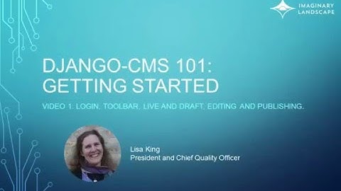 django CMS 101: Getting Started