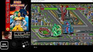 HIGHSCORE - King of The Monsters 2 - Megadrive 158500pts (Level 4)
