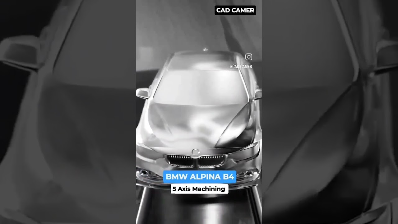 BMW CAR 5 Axis Machining #cnc #shorts #ytshorts #youtubeshorts #cad #cam #bmw #car #automobile