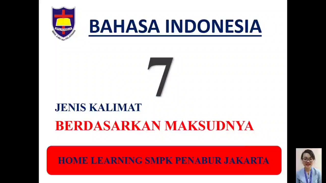 Jenis Kalimat Berdasarkan Maksudnya Materi Kelas 7 SMPK ...