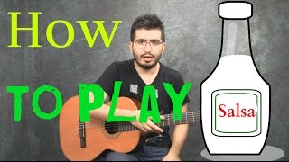 Guitar lesson-how to play salsa on the guitar