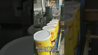 Dust Proof Lid Capping Machine for Peanut Butter, Sesame Paste and Nut Cream Jars #shorts #capper