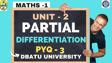 Dbatu University | Partial differentiation | composite function | chain rule | PYQ3