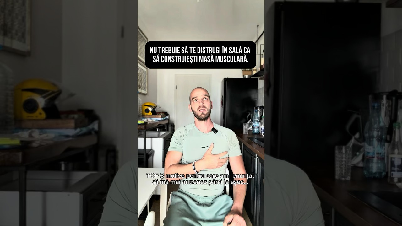 Nu trebuie să te distrugi în sală ca să construiești masă musculară. #gym #bodybuilding #workout