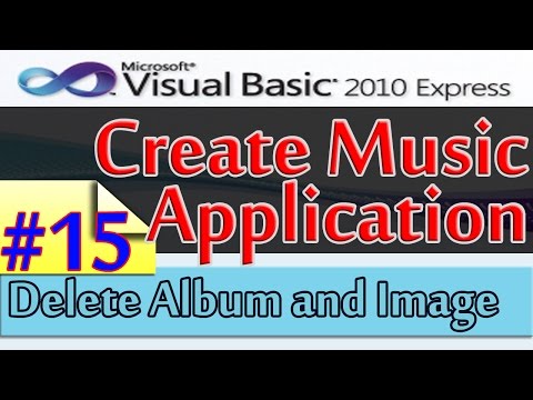 Create Music Application, 15, Delete Album and Image, Database and Visual Basic 2010