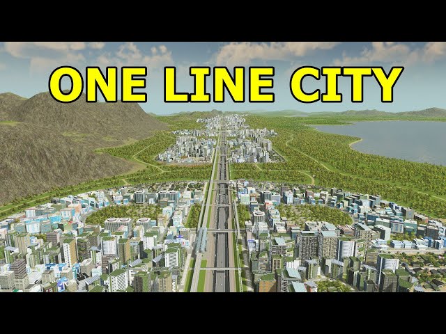 CITIES skylines　国外版 The Line City Project in Cities: Skylines - YouTube