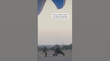Israel: Hamas fighters appear to paraglide across border in released footage