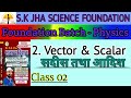 #VECTOR & SCALAR || Class - 02 || ALP, Tech, Group D,NTPC, RPF & Other Exam. S.K Jha Sir ||