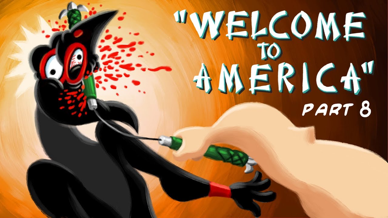 Scottish Ninjas: Welcome To America Pt.8 (Violent Action Comedy Cartoon!)