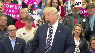 Trump hoping for "justice" on Clinton emails