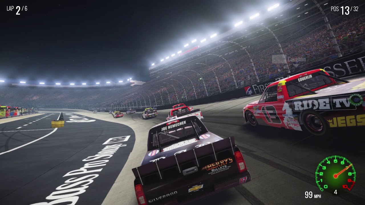 games people play NASCAR Heat 2 - Truck Racing on Bristol Motor Speedway Gameplay (Direct-Feed PS4 Footage)