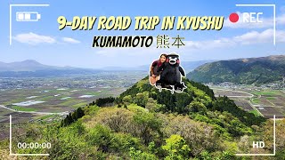 🌋EPIC 9-Day Trip in Kyushu Japan - Part 2 | Kumamoto | Active Volcano Japanese Castle & More!