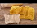 Двухсторонний узор для шарфа из петель бриошь 🌻 Pattern for a scarf from brioche loops