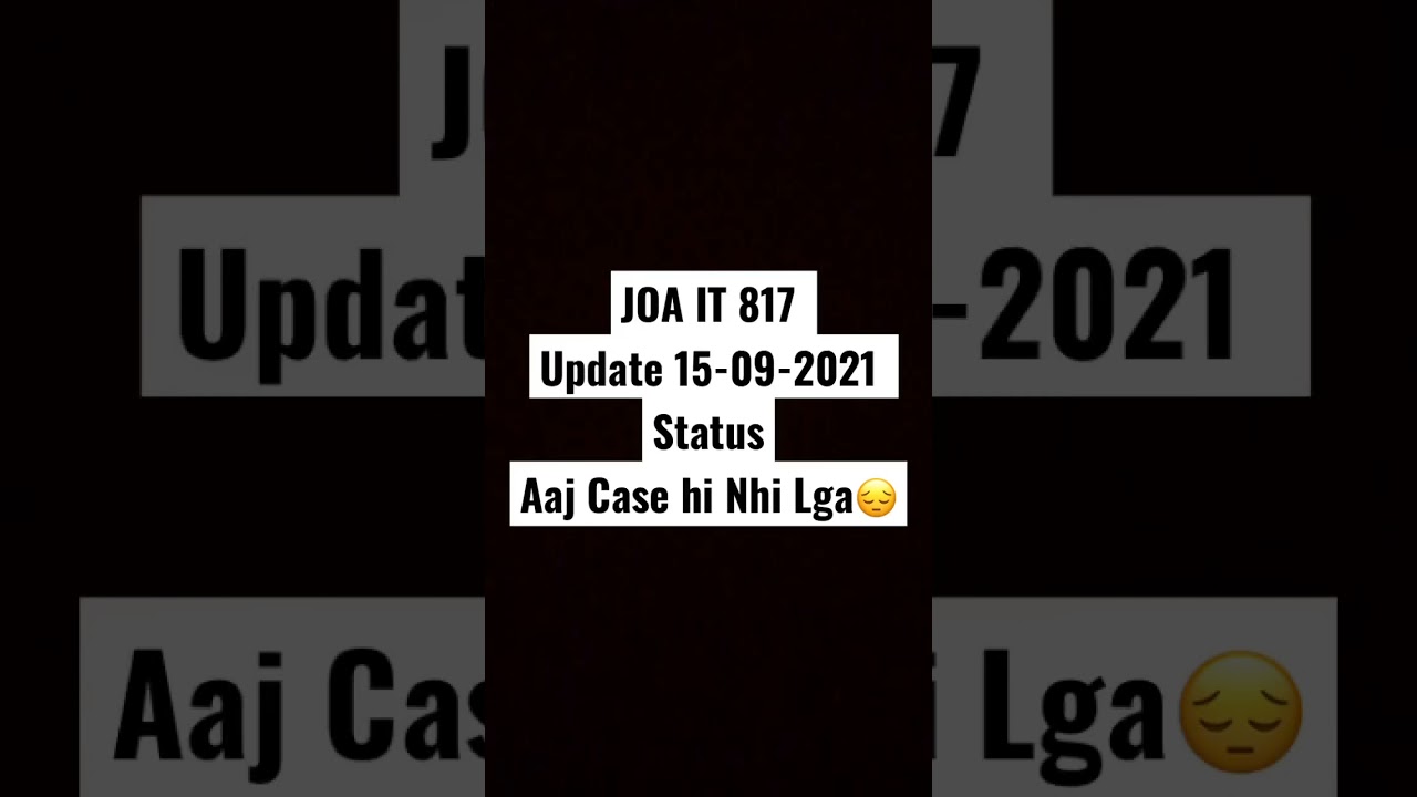 JOA IT 817 Today Hearing||