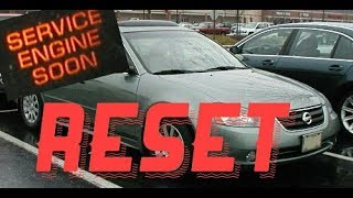 How to reset Service Engine soon Light on a 2005 Nissan Altima.....