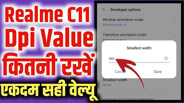 realme c11 dpi setting | dpi realme c11 | realme c11 | best dpi setting | dpi value kitni rakhe