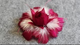 Брошь из перьев. Мастер-класс Брошь из перьев. Мастер-класс