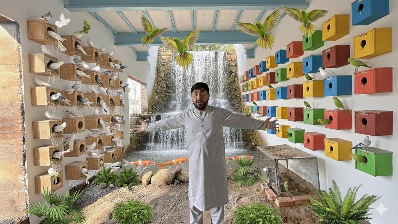 My big birds aviery ready // 2 in 1 pet house 🏡 