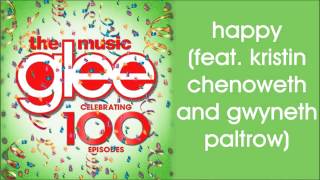 Glee-Happy feat  Kristin Chenoweth and Gwyneth Paltrow