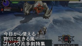 Mhxx 今日から使える 狩りに生きる風 ブレイヴ片手剣特集 モンスターハンターダブルクロス Youtube