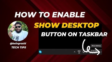 How to enable show desktop button on taskbar in Windows 11