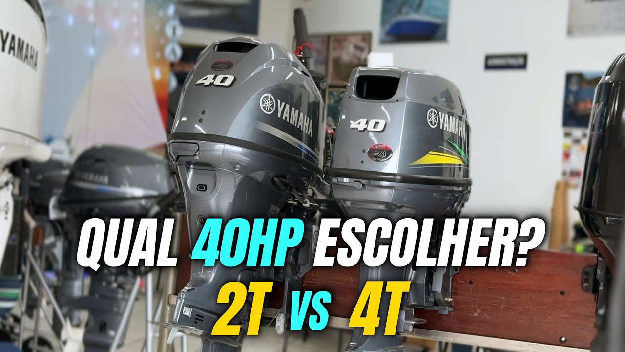YAMAHA 40HP: 2T ou 4T? Qual o melhor para VOCÊ?