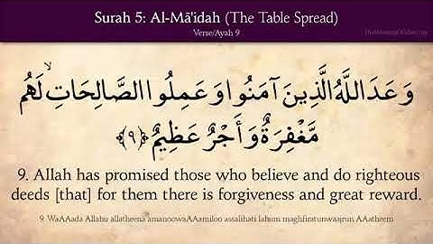 Surah 5 Al-Maidah سورة المائدة ( The Table spread with Food ) Quran English Translation