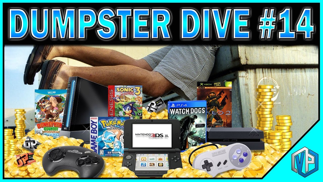 GAMESTOP DUMPSTER DIVING FINDING SO MANY GAMES! 14 YouTube