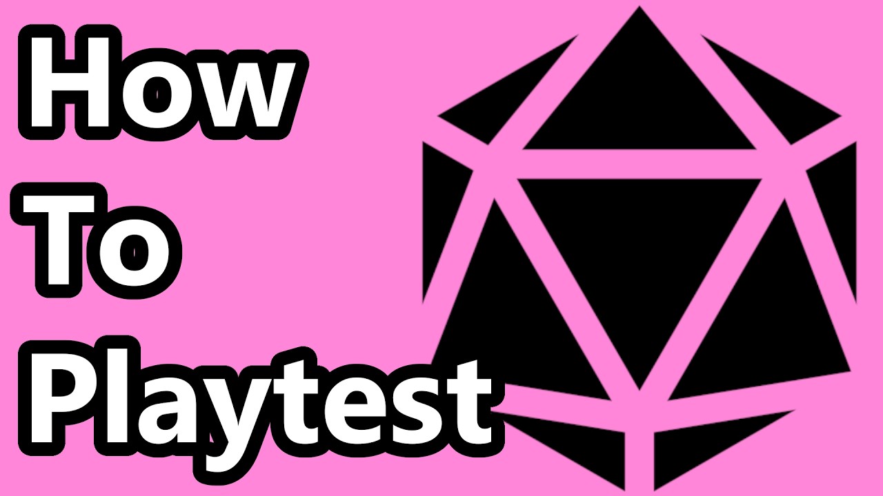 Player Rules Test Playtest Rules for RPG Designers - YouTube
