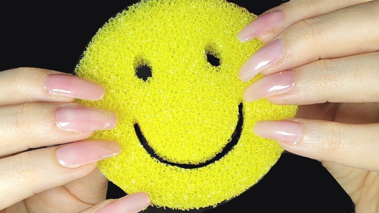 ASMR Aggressive Crunchy Sponge Scratching | No Talking