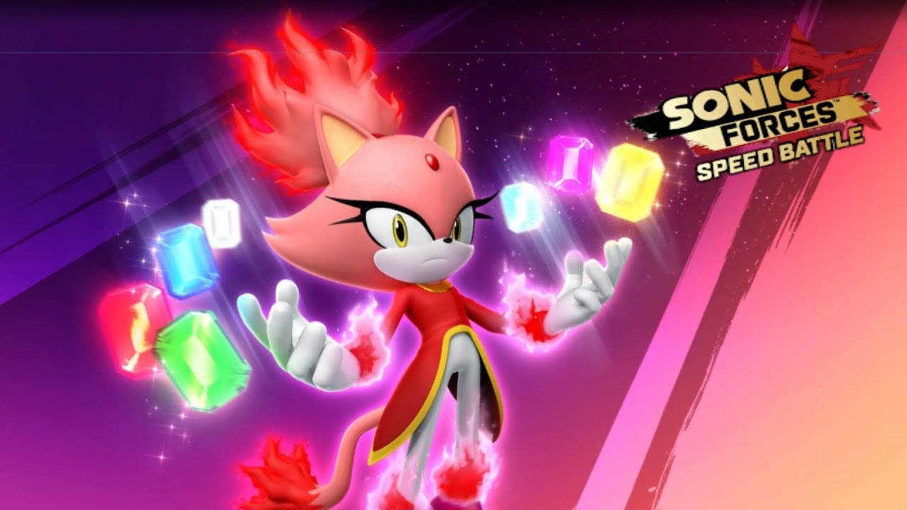 Jugando con Blaze Llameante/ Sonic Forces