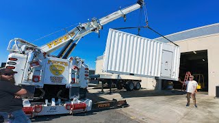 Using a 75ton rotator to lift a generator