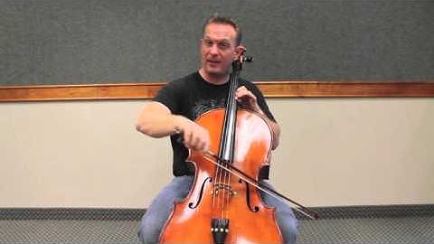 Cello Instruction: C major 3 octave scale - 7th position