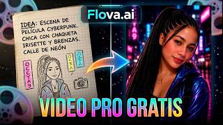 Crea Videos CINEMATOGRÁFICOS con IA GRATIS en Minutos Flova ai
