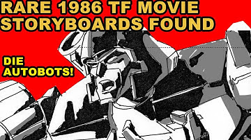 Transformers Movie 1986 Rare Storyboards of Decepticon Attack on Autobot Shuttle