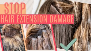 5 Tips to STOP Hair Extension Damage + Fallout | ellebangs screenshot 4