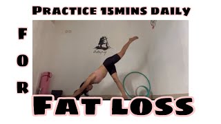 Your 15mins can change your life :) | Fat loss practice | Yoga Flow  #yogapractice #fatloss