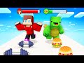 Strong JJ and Fat Mikey Giant Rush - Maizen Minecraft Animation