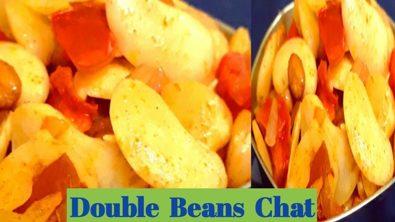 double beans chat||double beans and ground nut chat - YouTube
