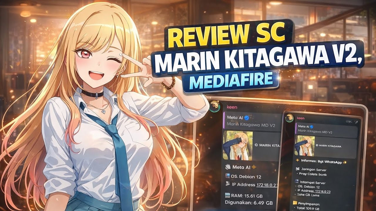 SC BOT WA MD FREE TERBARU || SC MARIN KITAGAWA MD V2 || SC NO ENC || FITUR BANYAK WOI 