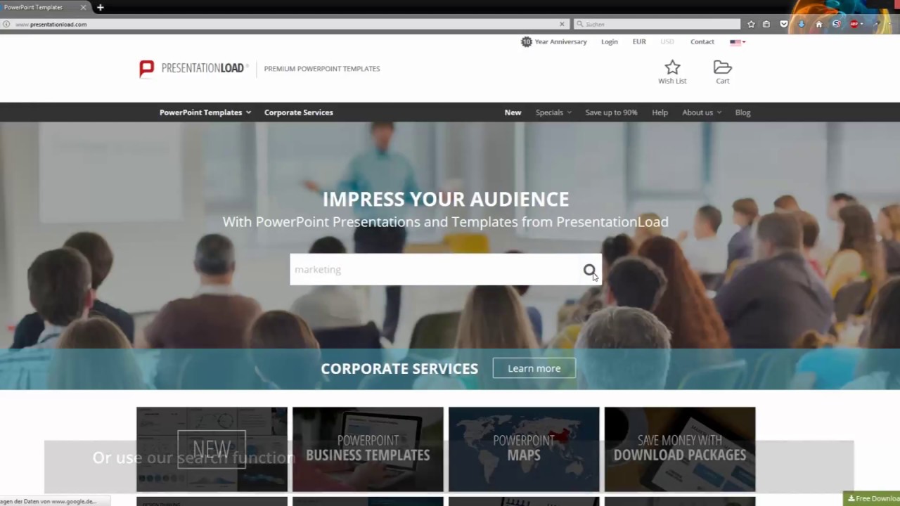 How to download powerpoint templates at presentationload youtube
