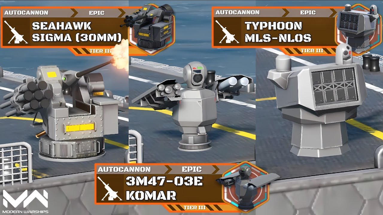 BUFFED 3M47-03E Komar VS Seahawk Sigma & Typhoon MLS-NLOS | Dual-Purpose Autocannon Comparison