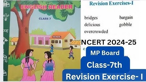 Class- 7 / English / Revision Exercise-I / MP Board / NCERT #class7th #english #revision #exercise