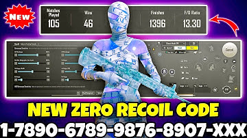 BGMI 3.8 UPDATE SENSITIVITY CODE | BGMI BEST SENSITIVITY SETTINGS | BGMI ZERO RECOIL SENSITIVITY