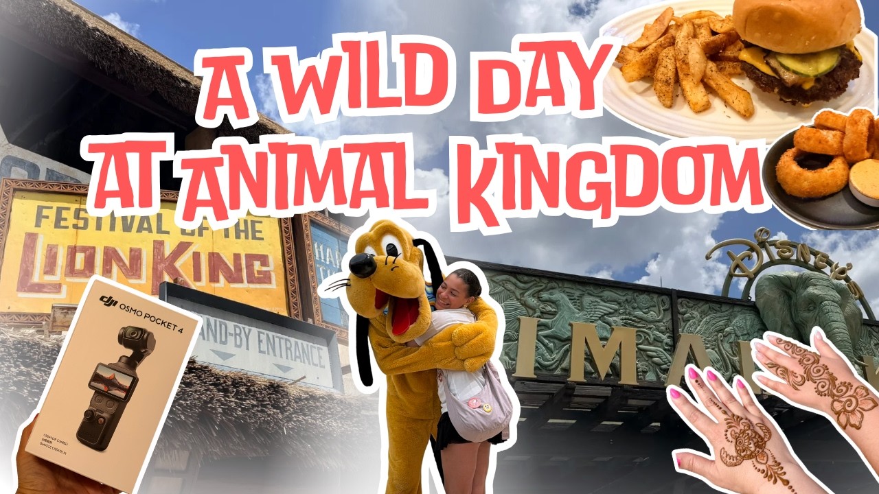 📸 We Tested the DJI Osmo Pocket 4 at Disney World 📸Animal Kingdom + Henna + Epcot + Rare Characters