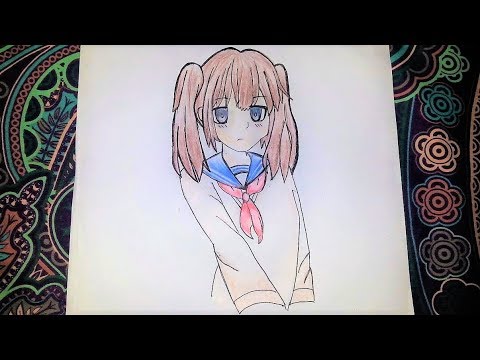 How To Draw Anime School Girl With School Unifrom Anime Style Easy And Quick Diyacake