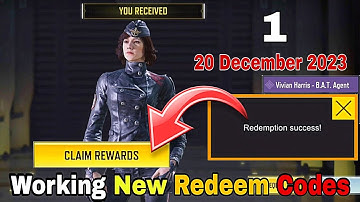 *NEW* Call Of Duty Mobile New 1 Redeem code December 2023 | New Call Of Duty Mobile Redeem Code 2023
