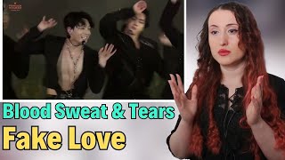 BTS Blood Sweat & Tears + Fake Love Performans TEPKİ - live performance | KPOP REACTION | Resimi