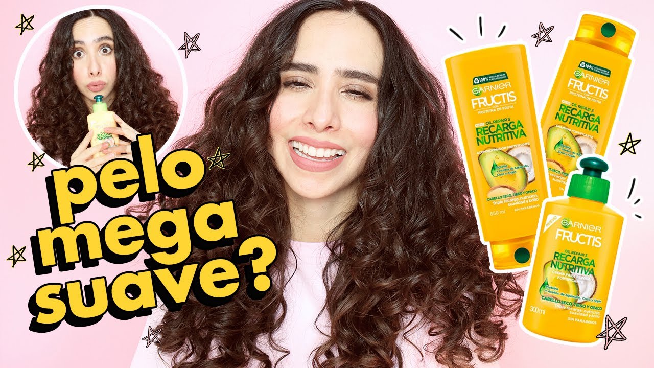 RESEÑA GARNIER RECARGA NUTRITIVA 🍋 con aceite de coco y aguacate